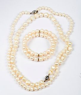 A Group of Pearl Jewelry