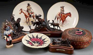 A NATIVE AMERICAN THEMED DECORATIVE ARTS GROUP