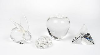 Four Pieces of Steuben Glass