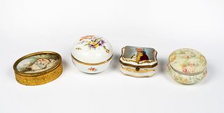 A Meissen Trinket Box along with Three Others