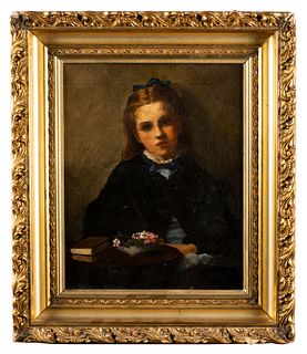 Portrait of a Girl, Boston School/School of Benson/Tarbell 