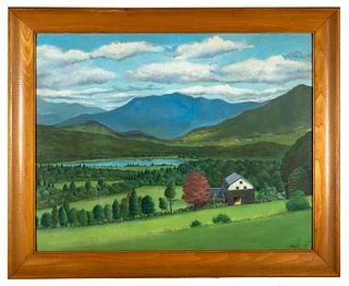 American Regionalist Painting, White Mountains, New Hampshire 