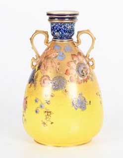 Royal Crown Derby Porcelain Vase, Circa 1890