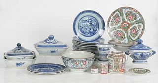 Large Group of Chinese Export Porcelain