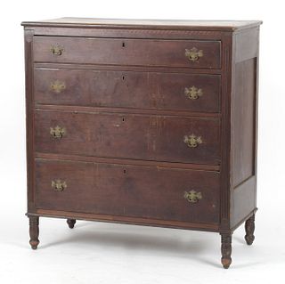 American Sheraton Maple Chest of Drawers