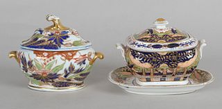 Three Pieces of English 'Imari' Porcelain