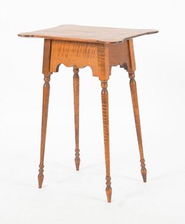 Bench-Made Tiger Maple Low Occasional Table