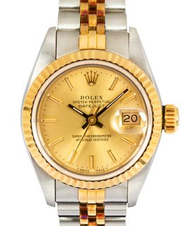 Rolex, Lady-Datejust, Ref. 69173, Two-Tone Automatic Wristwatch, 1990