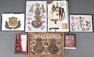 A GROUP OF OVER 150 CIVIL WAR REGALIA AND RELICS