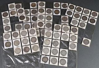A COLLECTION OF US MORGAN SILVER DOLLARS
