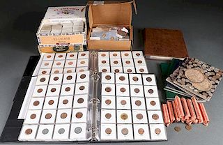 A COLLECTION OF US LINCOLN CENTS