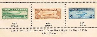 A COLLECTION OF EARLY US AIR MAIL STAMPS