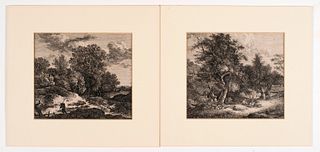 J.F Morgenstern (1777-1844), Two Etchings