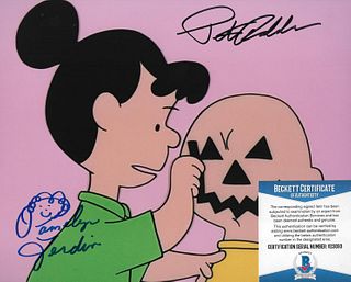 Pamelyn Ferdin & Peter Robbins Charlie Brown Peanuts- Autographed 8X10 photo w/Beckett COA