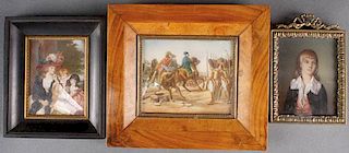 A GROUP OF MINIATURE PAINTINGS, 19TH/20TH CENTURY