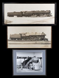 Three Antique Railroad Photographs--New York Central/Northern Pacific