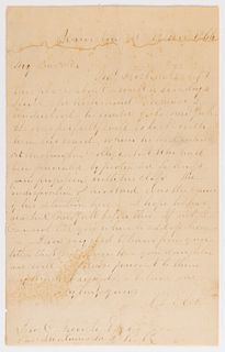 ROBERT E. LEE (1807-1870) AUTOGRAPH LETTER SIGNED TO A TEXAS RAILROAD INVESTOR