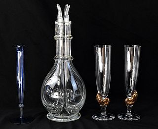 COLLECTION OF VINTAGE ART GLASS