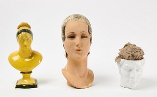 Three Head Sculptures