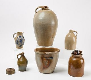 Group of Stoneware Items