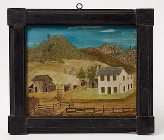 Landscape with Barns and Farmhouses