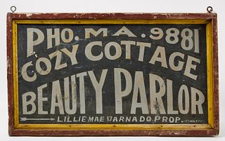 Beauty Parlor Trade Sign