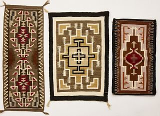 Three Small Navajo Rugs