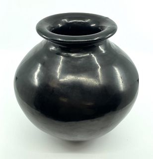 Blackware Olla, Two Hopi Vases, Acoma Jar