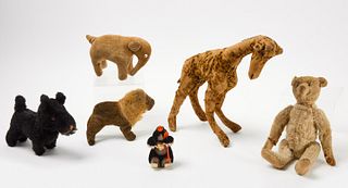 Six Stuffed Animal Toys