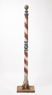 Wooden Barber Pole