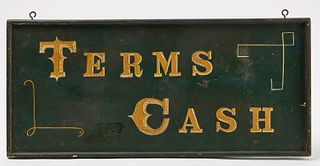 Terms Cash - Trade Sign
