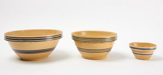 Three Yellowware Bowls