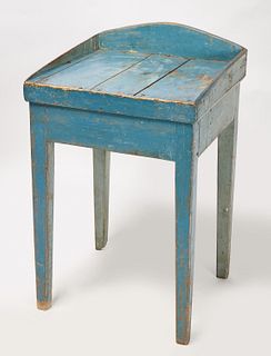 Small Blue Painted Desk