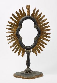 Monstrance with Carved Head