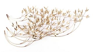 CURTIS JERE 'BAMBOO LEAVES' WALL SCULPTURE