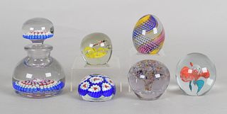 A Group of Glass Paperweights