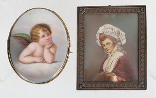 A Plaque and a Portrait Miniature