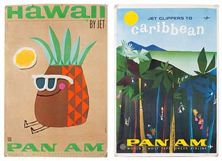 TWO PAN AM TRAVEL POSTERS