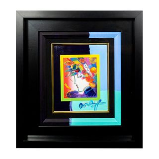 Peter Max, Original Mixed Media with Acrylic on Paper Signed