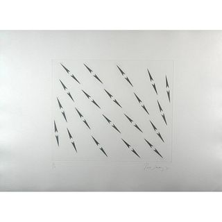 Tess Jaray (1937-) Etching From Encounter Suite (1) signed