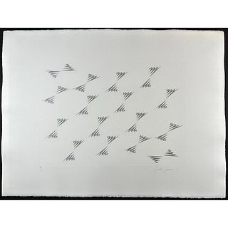 Tess Jaray (1937-) Etching From Encounter Suite (2) signed