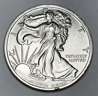 Money Metals Exchange Walking Liberty Design 1 ozt .999 Silver
