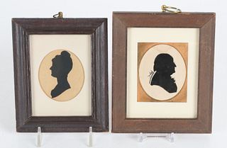 Two Early 19th Century Silhouette Portraits