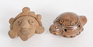 Two Pre-Columbian Whistles