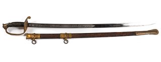 EMERSON & SILVER, TRENTON, NEW JERSEY MODEL 1850 FOOT OFFICER'S SWORD