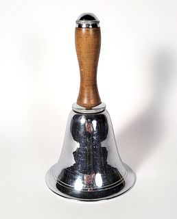 Vintage Art Deco Nautical Nickel Bell Cocktail Shaker