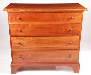Signed Stephen Swift Four Drawer Chest, circa 1999