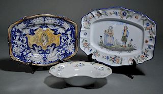 Three 19th C. Faience ceramics