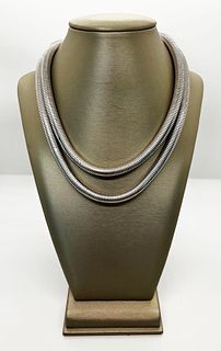 Tiffany & Co. Sterling Silver Rope Necklace