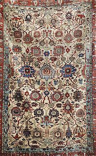 Fine 19th C. Persian Silk Rug